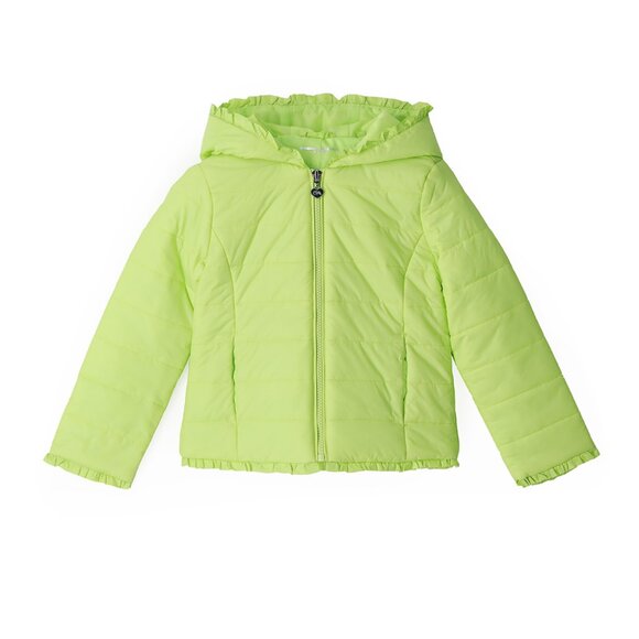 ECO-LUXE GIRLS LIGHTWEIGHT PUFFER JACKET IN GREEN